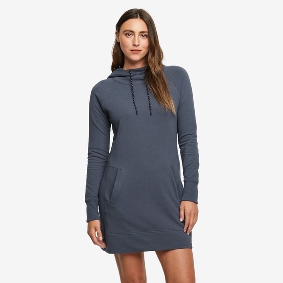 American Giant Steel Blue Hoodie Dress 